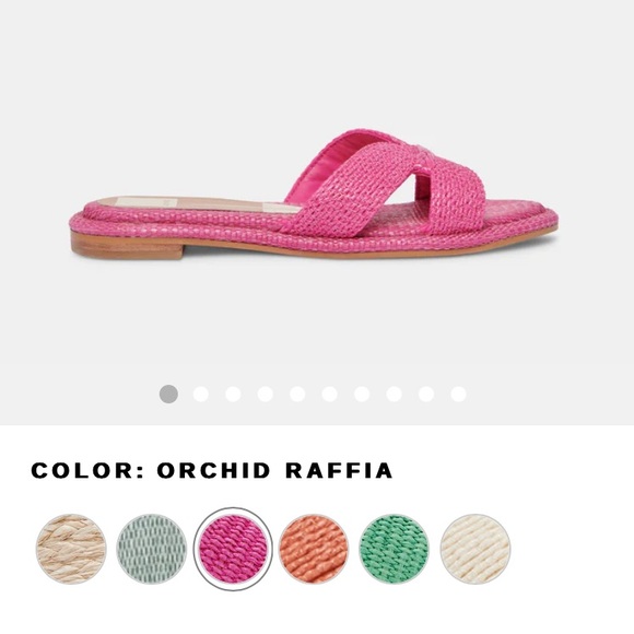 Dolce Vita Jenzy Raffia woman’s flats sandals 9.5  NWOT - Picture 2 of 11